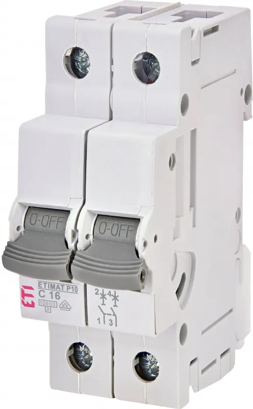 Miniature circuit breaker ETIMAT P10 2p B16  15kA 001901710
