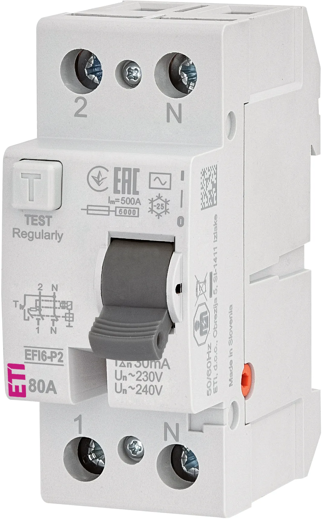 RCCB EFI6-P2 AC 80/0.03 002061254