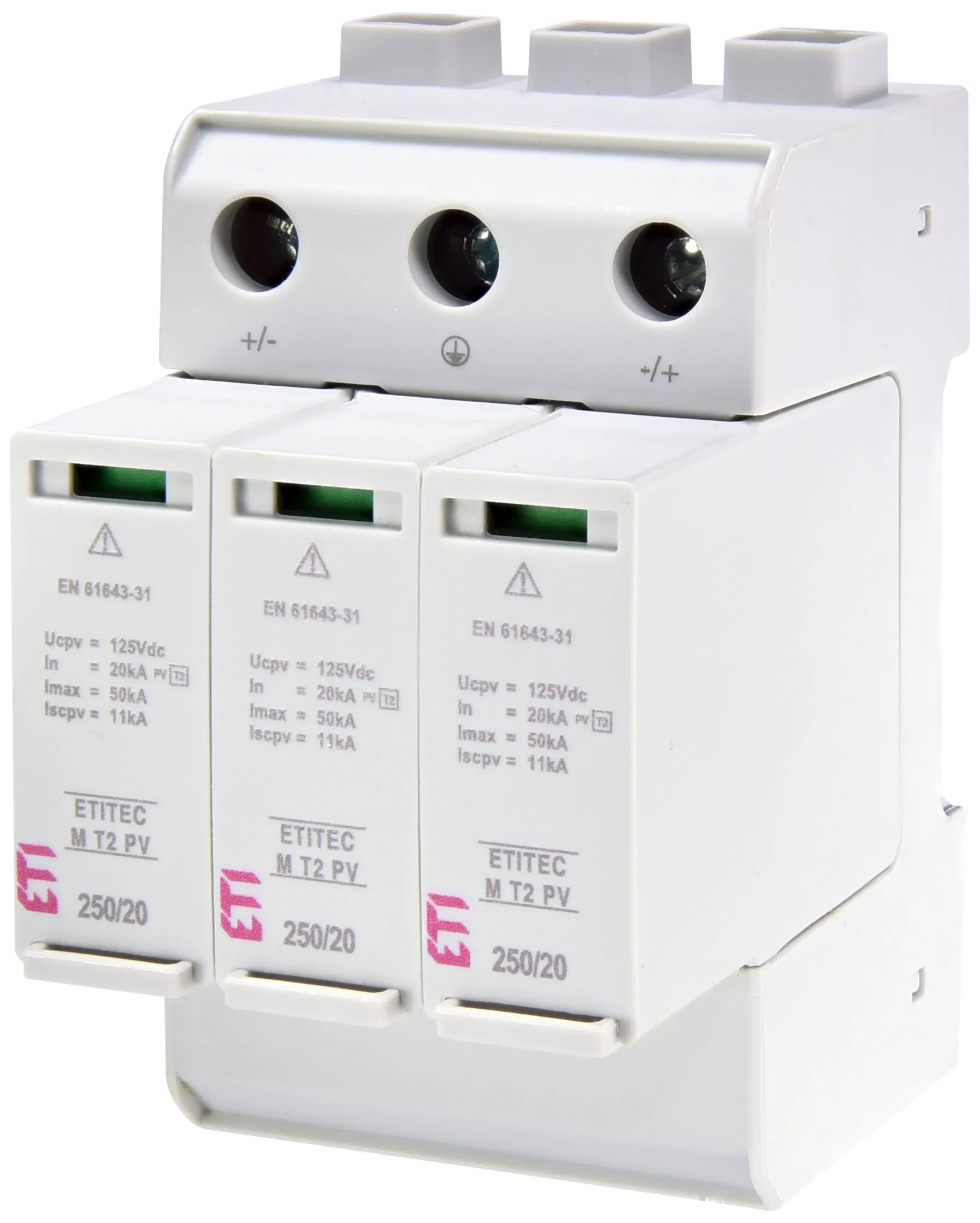 Surge arrester ETITEC M T2 PV 250/20 Y 002440732