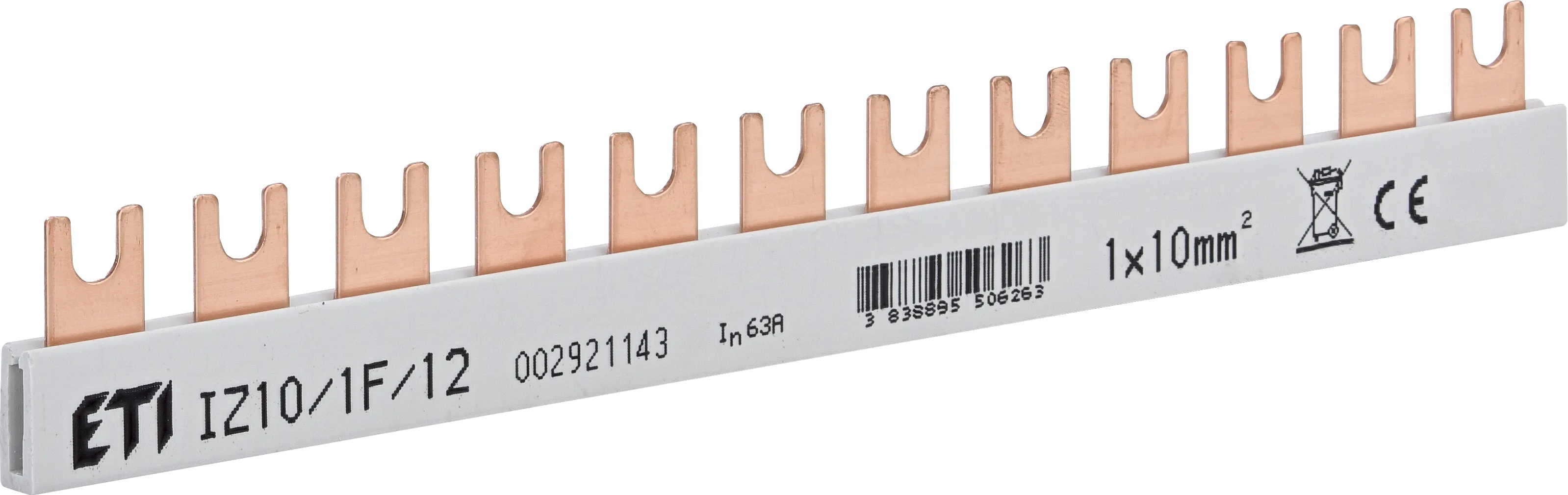 Insulated busbar IZ10/1F/12 002921143