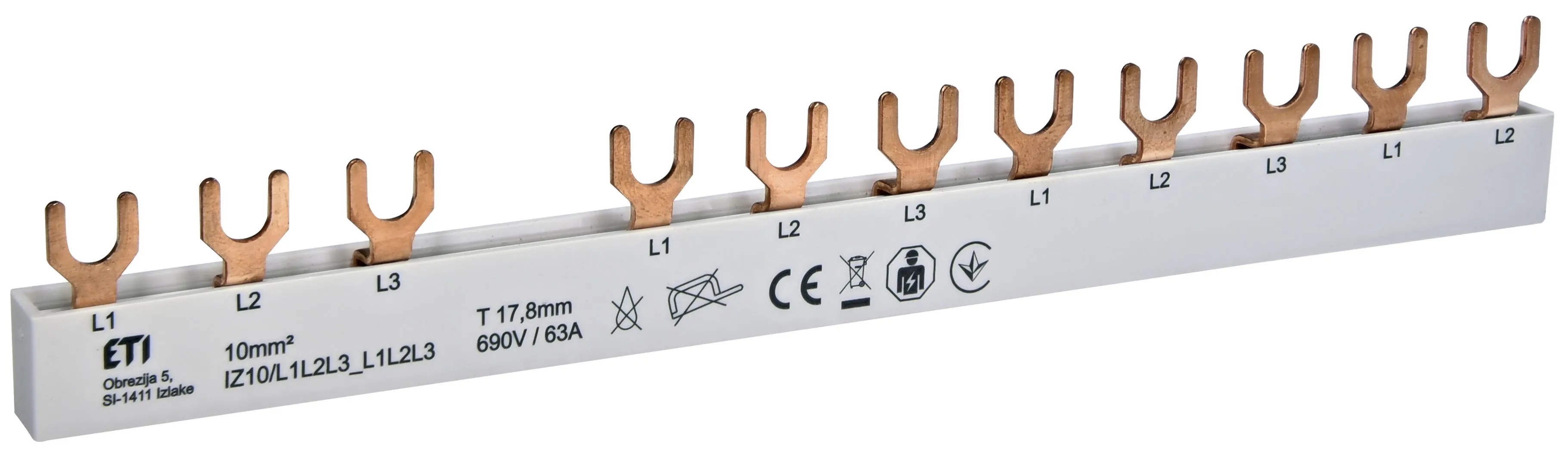 Cu rail IZ10/L1L2L3_L1L2L3 002921277