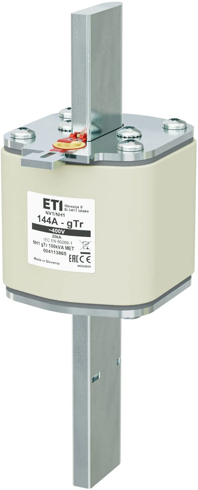 Fuse link NH1 gTr 144A/400V/100kVA MET 004113865