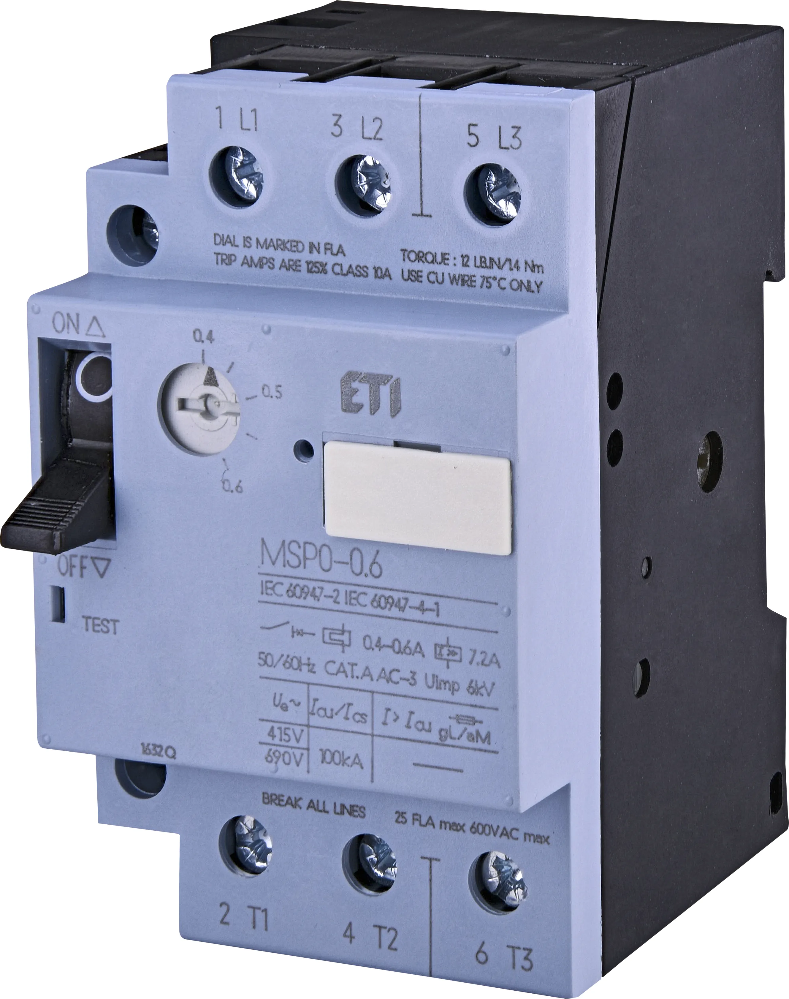 Mot.protec.circuit breaker MSP0-0,6 004646618