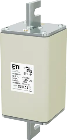 NHE3L aR/aBat 315A/1500V DC AL