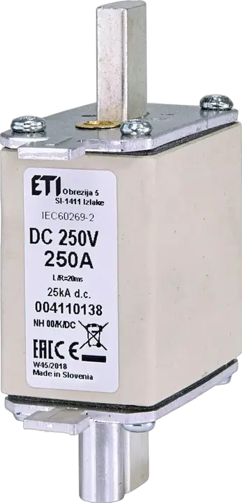 Image of NH00/K 250A/250V DC
