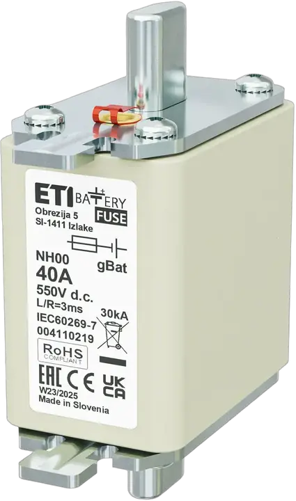 Image of NH00 gBat 40A/550V DC