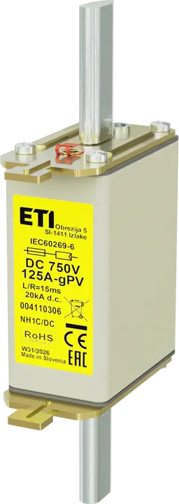Image of *NH1C gPV 125A/750V DC