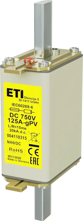 Image of *NH0 gPV 125A/750V DC
