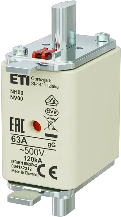 Image of NH00 gG 63A/500V