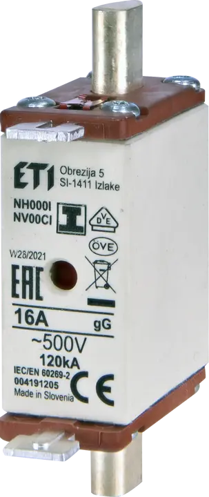 Image of NH000/I gG 16A/500V