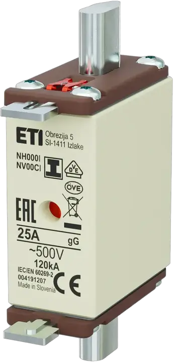 Image of NH000/I gG 25A/500V