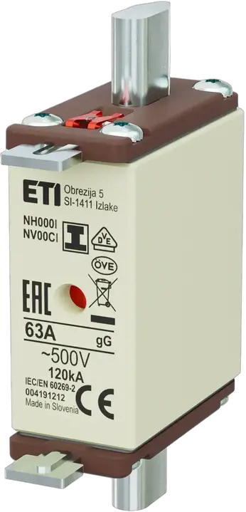 Image of NH000/I gG 63A/500V