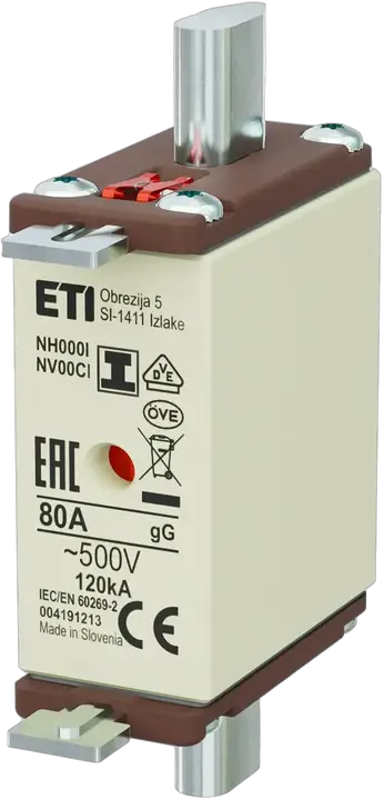 Image of NH000/I gG 80A/500V