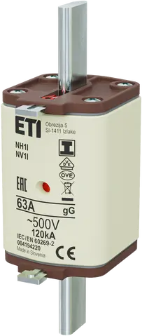 NH1/I gG 63A/500V
