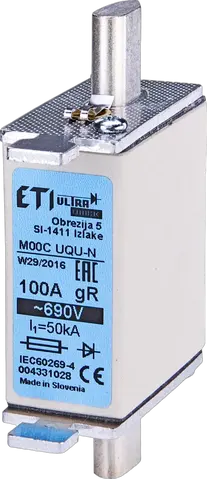 NH000 UQ gR 100A/690V