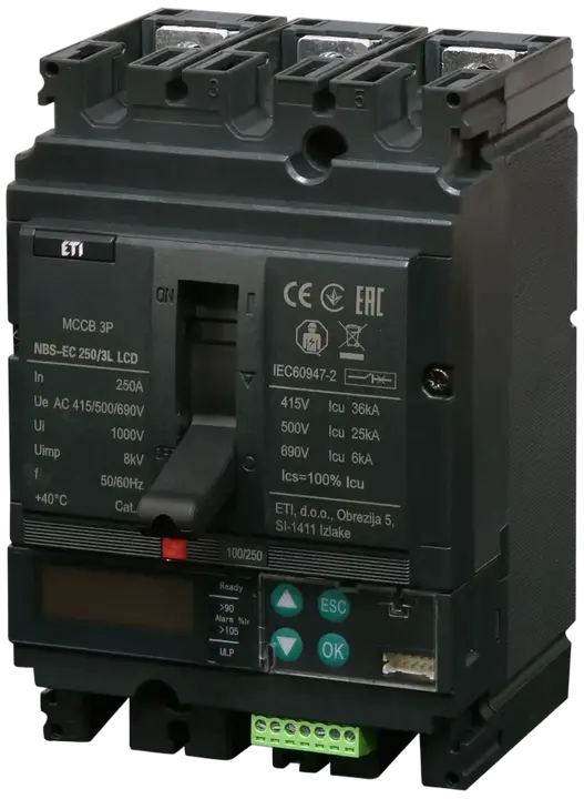 Image of NBS-EC 250/3L LCD 250A 3P